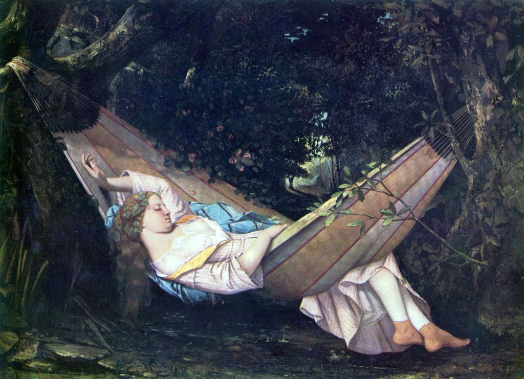 "Die Hängematte" by Gustave Courbet